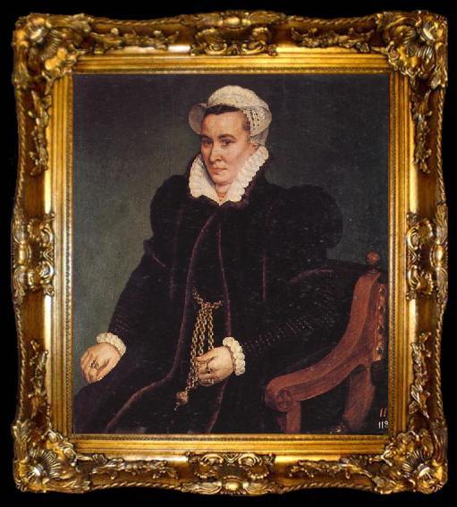 framed  POURBUS, Frans the Elder Portrait of a Man, ta009-2